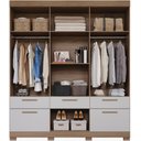 Ver imagem 6 de Guarda Roupa Casal Porto 6 Portas Panan