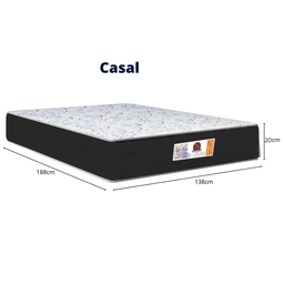 Colchão Casal Serra Negra Prime Semi Ortopédico Espuma D33 20x138x188 - 2