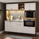 Ver imagem 6 de Cozinha Completa Liz 8 Portas 1 Gaveta Cinamomo/Branco sem Tampo