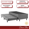 Base Cama Box Solteiro Suede 88x188 com Auxiliar Duquesa - 5