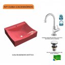 Ver imagem 3 de Kit Cuba Q440 com Torneira 1198 Metal e Válvula Click 1 Pol. Compace