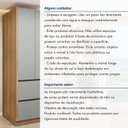 Ver mais imagens de Paneleiro 2 Portas 2 Gavetas com Rodapé 70cm 100% MDF Rainha Verde/Nature