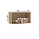 Ver imagem 2 de Armário de Parede Modulado 80cm para Geladeira/fogão Slim Luciane