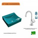 Ver imagem 3 de Kit Cuba Q440 com Torneira 1198 Metal 1/4 Volta Compace