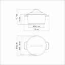 Ver imagem 3 de Caçarola Funda Tramontina Allegra Aço Inox Fundo Triplo 18 cm 2,2 L