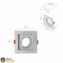 Spots Recuado de Embutir Moderno Bocal E27 Par20 Bivolt Sala de Estar de Jantar - 5