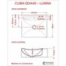 Kit Cuba Q440 com Torneira Luxo 1195 Metal Válvula 1 Pol. Sifão Pvc e Flexível Compace - 8