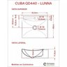 Kit Cuba Q440 com Torneira Luxo 1195 Metal Válvula 1 Pol. Sifão Pvc e Flexível Compace - 8