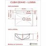 Kit Cuba Q440 com Torneira Luxo 1195 Metal Válvula 1 Pol. Sifão Pvc e Flexível Compace - 8