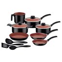 Ver imagem 1 de Jogo de Panelas Tramontina Turim 10 Peças Preto em Alumínio Antiaderente Starflon Max