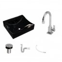 Ver imagem 2 de Kit Cuba Q440 com Torneira Luxo 1195 Metal e Válvula Click 1"b e Sifão Pvc e Flexível Compace