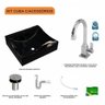 Kit Cuba Q440 com Torneira Luxo 1195 Metal e Válvula Click 1"b e Sifão Pvc e Flexível Compace - 3