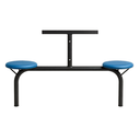 Ver mais imagens de Mesa para Refeitório Fixa 10 Lugares MDP Branco de 25 mm - Assento Azul - 50104