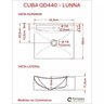 Kit Cuba Q440 com Torneira Luxo 1195 Metal e Válvula Click 1"b e Sifão Pvc e Flexível Compace - 8