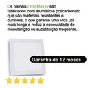 Ver imagem 3 de Painel Plafon Led Embutir Quadrado 18w 6500k Max-0359