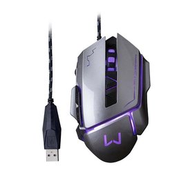 Mouse Warrior Mo262 Gamer 3200dpi Usb Grafite - 1 Mouse Warrior Mo262 Gamer 3200dpi Usb Grafite - 1