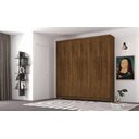 Ver imagem 5 de Guarda-roupa Elegance 6 Portas Imbuia Rústico 8 Pés Madeira 225cm Altura 218cm