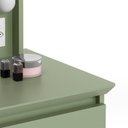 Ver imagem 2 de Penteadeira Camarim Com Banqueta 5 Gavetas 120cm Strass Patrimar Verde Alegrim