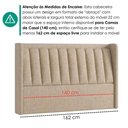 Ver imagem 6 de Cabeceira Casal 140 cm Lumina com Frame Linho Sl 65 Peer