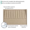 Ver imagem 5 de Cabeceira Casal 140 cm Lumina com Frame Linho Sl 65 Peer