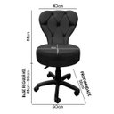 Ver imagem 7 de Cadeira Mocho Soft para Estética e Extensão de Cílios Veludo Preto Sofa Store