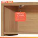 Ver imagem 5 de Armário Aéreo de Cozinha 0,80m Porta Basculante 100% Mdf Cléo Madeirado/off White Nesher