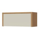Ver imagem 2 de Armário Aéreo de Cozinha 0,80m Porta Basculante 100% Mdf Cléo Madeirado/off White Nesher