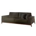 Ver imagem 1 de Sofá Fixo Magnus 4 Lugares Luxo 2,30m Castellar Móbile Veludo Chumbo