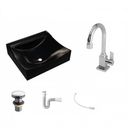 Ver imagem 2 de Kit Cuba Q440 com Torneira Luxo 1195 Metal e Válvula Click 1 Pol. Sifão Pvc e Flexível Compace