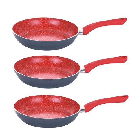 Kit 3 Frigideiras Indução Cerâmica 3,7mm 24cm Não Gruda Onix