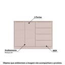 Ver imagem 2 de Cômoda Infantil Pérola com 4 Gavetas - Rosa