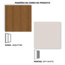 Ver imagem 7 de Guarda Roupa Solteiro 2 Portas de Correr Espelho Rimo New Honduras - Jequitibá/Offwhite