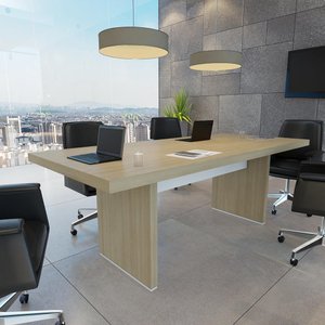 Mesa de Reunião Londres Carvalho Branco