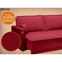 Ver imagem 6 de Sofá Opium 2,00m sem caixa, Retrátil e Reclinável Velosuede Vermelho - NETSOFAS