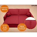 Ver imagem 4 de Sofá Opium 2,00m sem caixa, Retrátil e Reclinável Velosuede Vermelho - NETSOFAS