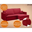Ver imagem 5 de Sofá Opium 2,00m sem caixa, Retrátil e Reclinável Velosuede Vermelho - NETSOFAS