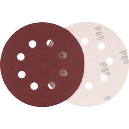Disco de Lixa c/ Costado em Pluma 125mm G80 10 peças Vonder - 1
