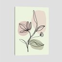 Ver imagem 1 de Quadro Linha Flor Ii Tela No Chassi 63X42Cm