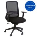 Ver imagem 3 de Conjunto Mesa e Cadeira para Escritório e Home Office: Mesa 100x74x60cm Avantti + Cadeira Ergonômic