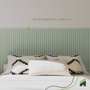 Ver imagem 2 de Perfil de Acabamento 2,5m Linear Painel Ripado Laminado de Eva Cor Verde Linha Play