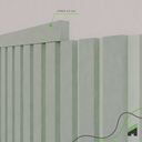 Ver imagem 5 de Perfil de Acabamento 2,5m Linear Painel Ripado Laminado de Eva Cor Verde Linha Play