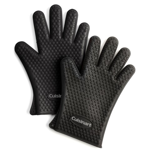 Cuisinart Luvas de Silicone Resistentes Ao Calor até 220 °c (2 Peças, Pretas)