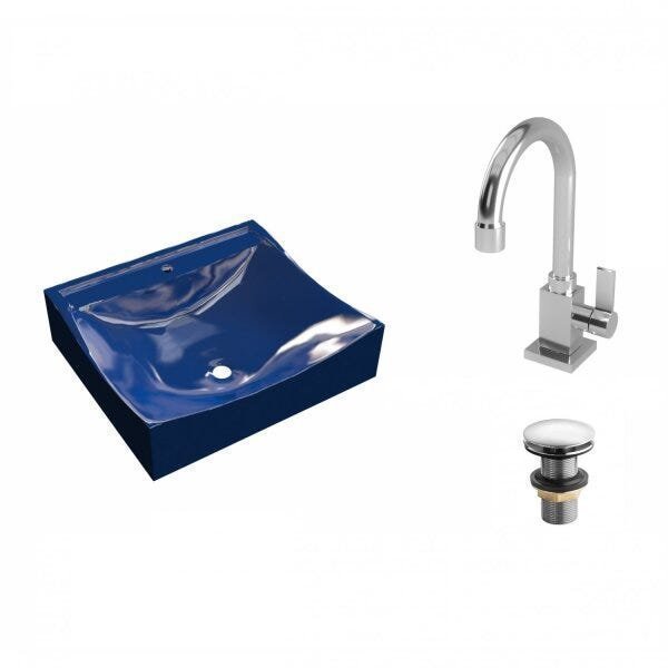Kit Cuba Q440 com Torneira Luxo 1195 e Válvula Click 1"G Pol. Compace - 2