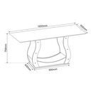 Ver imagem 5 de Sala de Jantar Amarilla C/6 Cad Iza Mel/cinza/vd Grafite - Casa Giulia