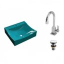 Ver imagem 2 de Kit Cuba Q440 com Torneira Luxo 1195 e Válvula Click 1"g Pol. Compace