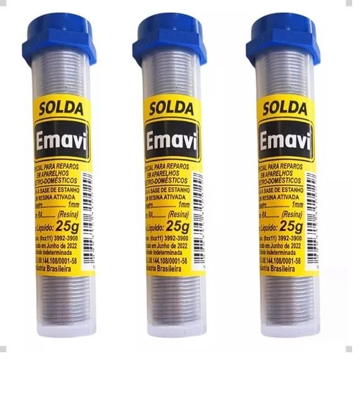 Solda Best Pote Amarelo Emavi 25g Kit 2 Unid