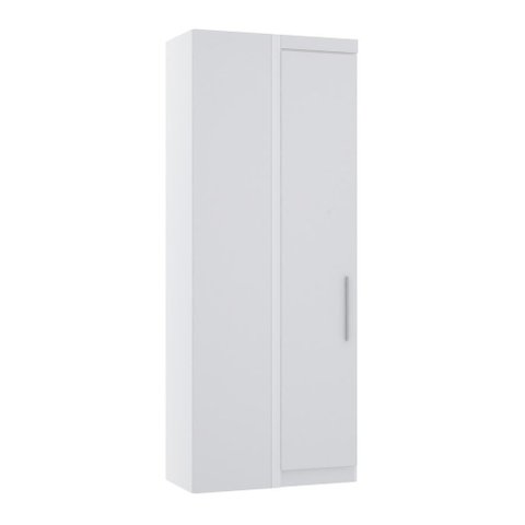 Guarda Roupa Modulado Alpes 1 Porta Canto Reto - Módulo Luciane:branco