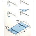 Ver imagem 6 de Mesa de Parede Dobravel Supensa com Suporte 90x38