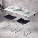 Ver imagem 3 de Mesa de Parede Dobravel Supensa com Suporte 90x38