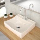 Ver imagem 1 de Kit Cuba Q440 com Torneira Luxo 1195 Metal 1/4 Volta Compace